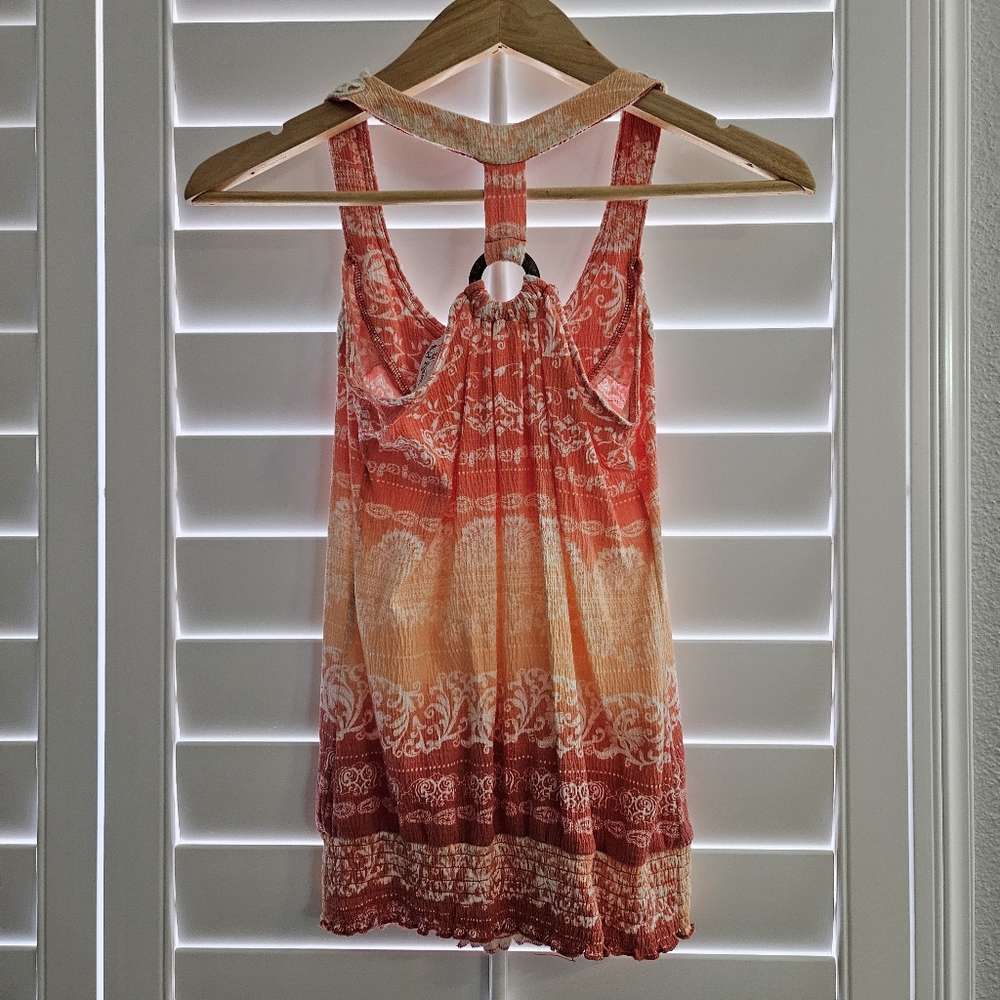 Printed Rouched Tank - Picture 4 of 5